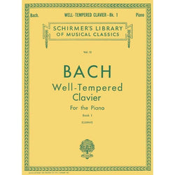 Well Tempered Clavier - Book 1-Sheet Music-G. Schirmer Inc.-Logans Pianos