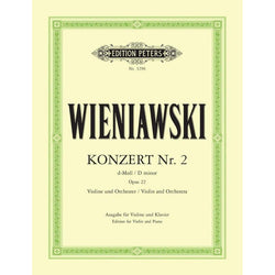 Wieniawski Concerto No 2 in D minor Op 22-Sheet Music-Edition Peters-Logans Pianos