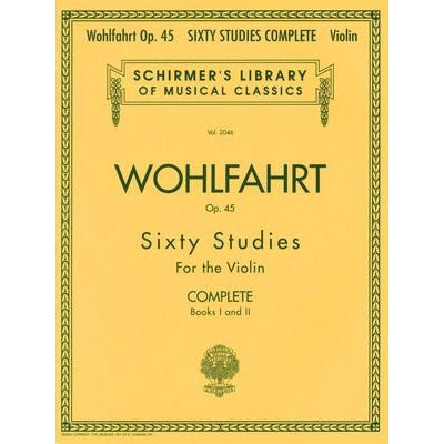 Wohlfahrt - 60 Studies Op. 45 - Complete Edition-Sheet Music-G. Schirmer Inc.-Logans Pianos