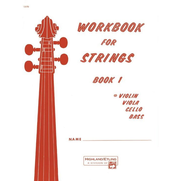 Workbook for Strings - Violin Book 1-Sheet Music-Alfred Music-Logans Pianos