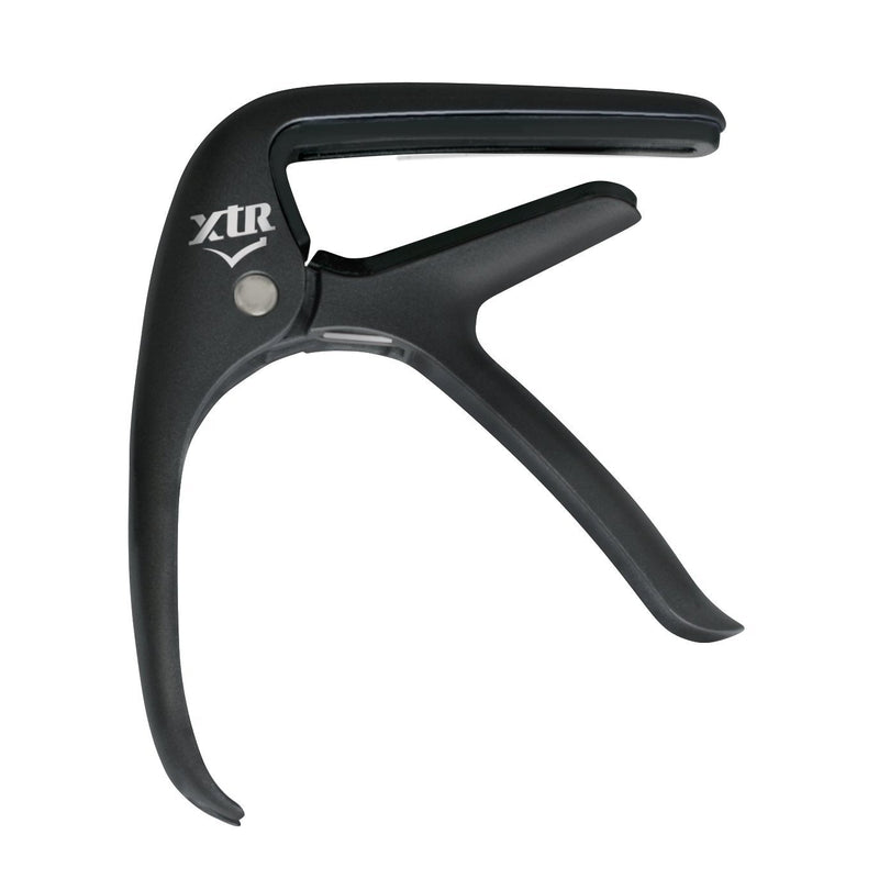 XTR Trigger Style Capo Curved With Bridge Pin Puller-Guitar & Bass-XTR-Black-Logans Pianos