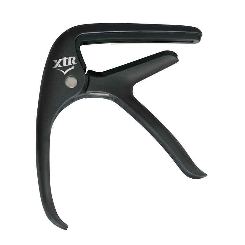 XTR Trigger Style Capo Curved With Bridge Pin Puller-Guitar & Bass-XTR-Silver-Logans Pianos