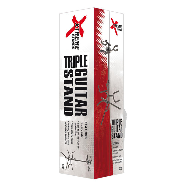 Xtreme GS33 Triple Guitar Stand-Guitar & Bass-Xtreme-Logans Pianos