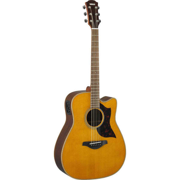 Yamaha A1R Acoustic Electric Guitar-Guitar & Bass-Yamaha-Vintage Natural-Logans Pianos