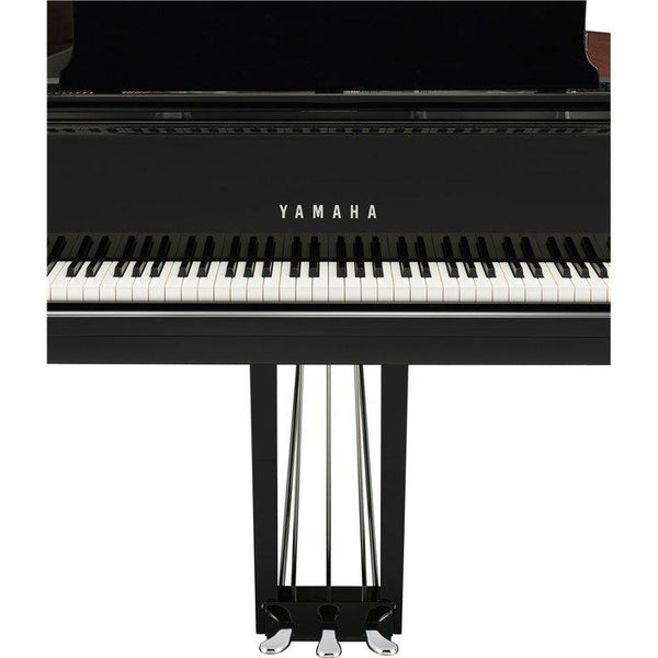 Yamaha C2XPEC Chrome Grand Piano-Piano & Keyboard-Yamaha-Polished Ebony/Chrome-Logans Pianos