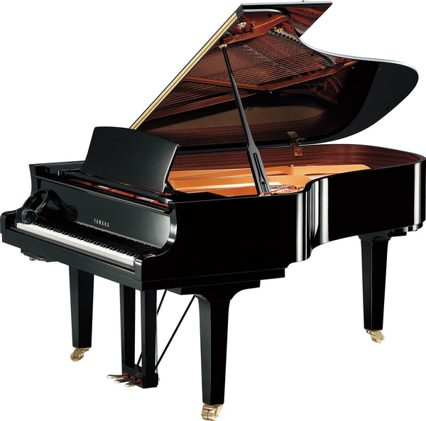 Yamaha C6 SH3 Silent Piano-Piano & Keyboard-Yamaha-Polished Ebony-Logans Pianos