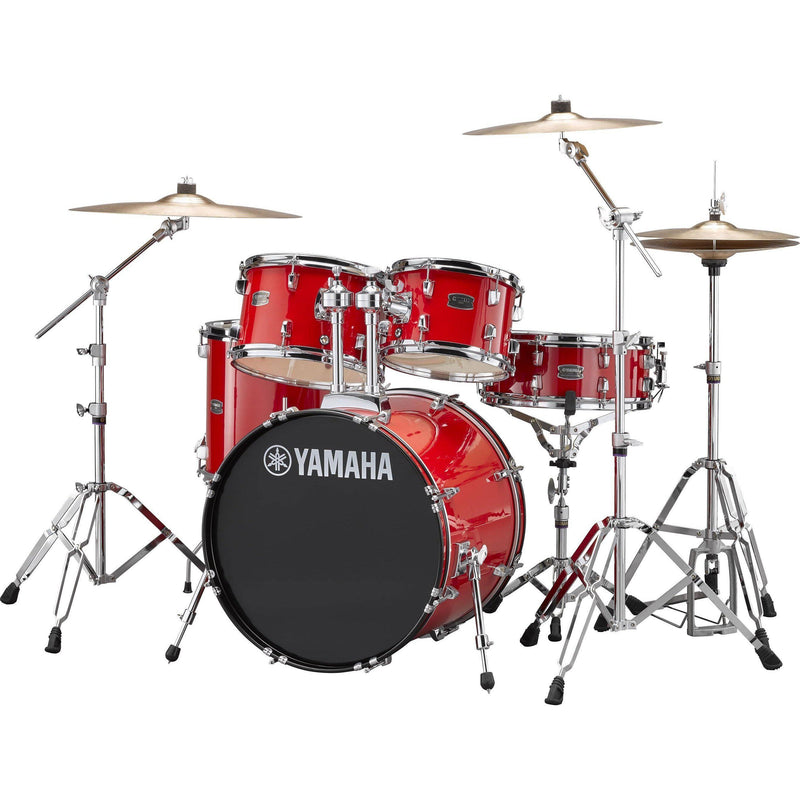 Yamaha Rydeen Fusion Drum Kit-Drums & Percussion-Yamaha-Hot Red-Logans Pianos
