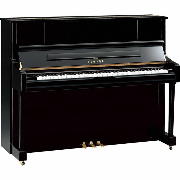 Yamaha U1J Upright Piano -Second Hand-Piano & Keyboard-CGL-Polished Ebony-Logans Pianos