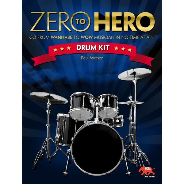 Zero To Hero Drum Kit-Sheet Music-Sasha Music Publishing-Logans Pianos